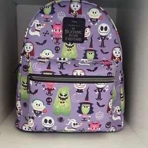 Loungefly The Nightmare Before Christmas Chibi Characters Mini Backpack